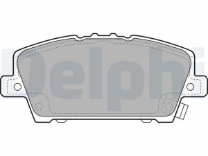 Placute frana HONDA CIVIC VIII Hatchback (FN, FK) 1.4 (FK1) benzina 83 cai DELPHI LP1970