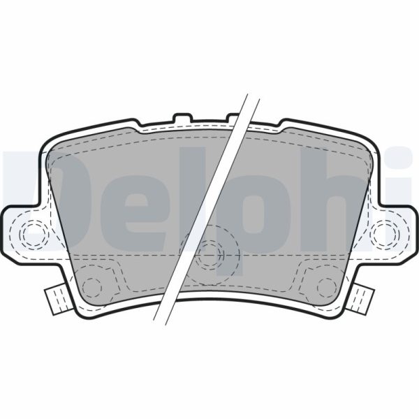 Placute frana HONDA CIVIC VIII limuzina (FD, FA) 1.8 (FD1, FD7, FA1) benzina 140 cai DELPHI LP1971