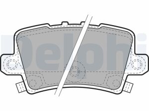 Placute frana HONDA CIVIC VIII Hatchback (FN, FK) 1.4 (FK1) benzina 83 cai DELPHI LP1971