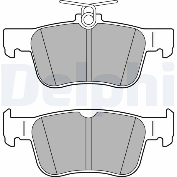 Placute frana HONDA CIVIC XI limuzina (FE) 1.5 Turbo Eco LPG (FE1) Benzina/Autogaz (GPL) 129 cai DELPHI LP3391