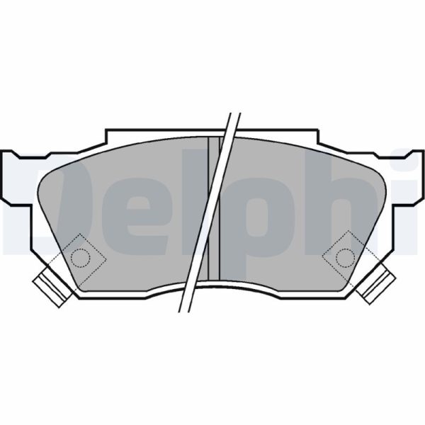 Placute frana HONDA CIVIC IV Hatchback (EC, ED, EE, EF) 1.3 (EC8) benzina 75 cai DELPHI LP445