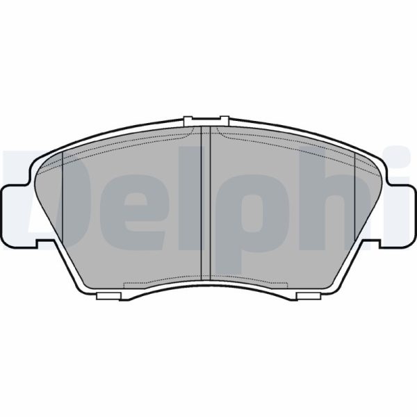 Placute frana HONDA CIVIC VII Hatchback (EU, EP, EV) 1.4 i (EP1, EU7) benzina 75 cai DELPHI LP809