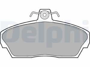Placute frana HONDA CIVIC VII Hatchback (EU, EP, EV) 1.4 i (EP1, EU7) benzina 75 cai DELPHI LP911
