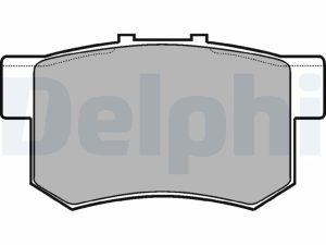Placute frana HONDA CIVIC VII Hatchback (EU, EP, EV) 1.4 i (EP1, EU7) benzina 75 cai DELPHI LP948