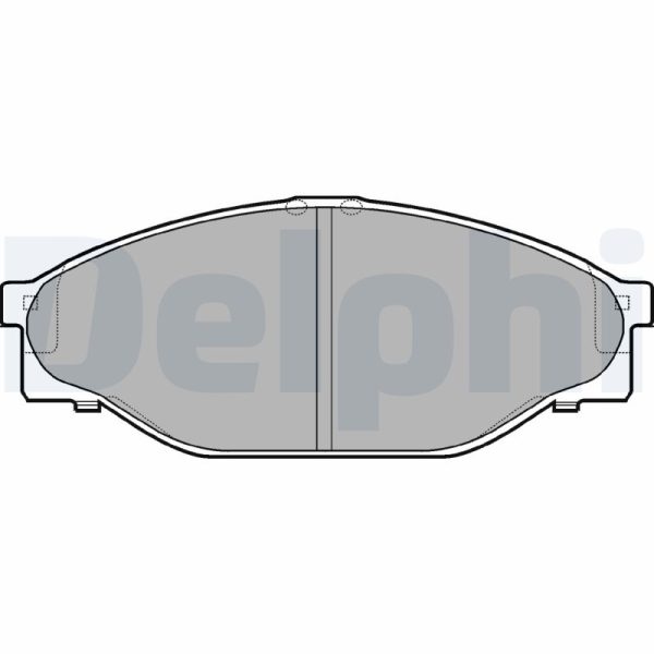 Placute frana HONDA HR-V (GH_) 1.6 16V benzina 124 cai DELPHI LP950