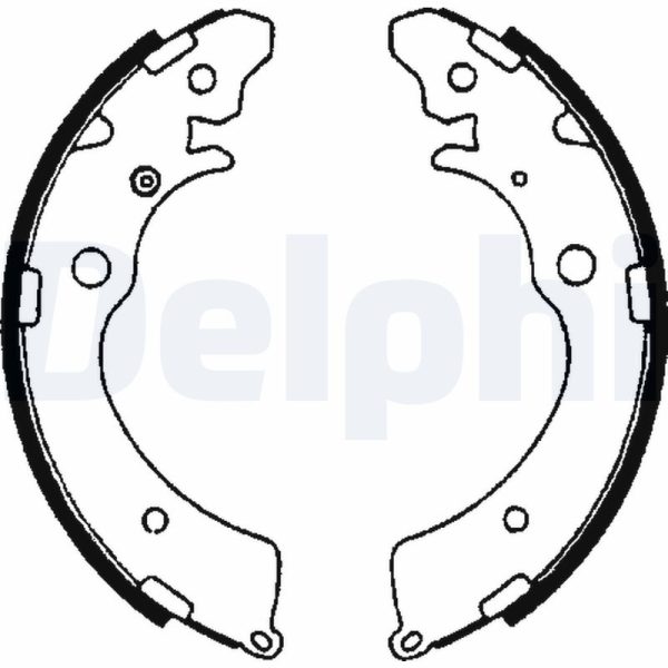 Set saboti frana HONDA HR-V (GH_) 1.6 16V (GH1, GH3) benzina 105 cai DELPHI LS1641