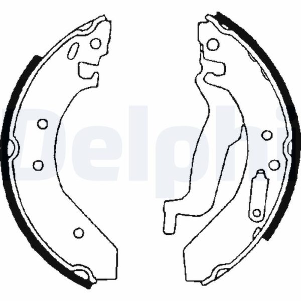 Set saboti frana HONDA CIVIC VI Hatchback (EJ, EK) 1.4 i (EJ9) benzina 75 cai DELPHI LS1645