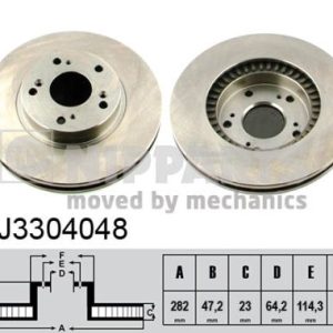 Disc frana HONDA CIVIC VIII limuzina (FD, FA) 1.8 (FD1, FD7, FA1) benzina 140 cai NIPPARTS J3304048