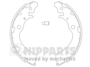 Set saboti frana HONDA HR-V (GH_) 1.6 16V (GH1, GH3) benzina 105 cai NIPPARTS J3504020