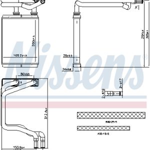 Schimbator caldura incalzire habitaclu HONDA CIVIC VII Hatchback (EU, EP, EV) 1.4 i (EP1, EU7) benzina 75 cai NISSENS 707291