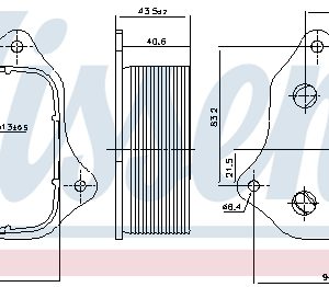 Radiator ulei motor HONDA CIVIC X hatchback (FC_, FK_) 1.6 i-DTEC (FK9) diesel 120 cai NISSENS 91421