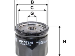 Filtru ulei HONDA CIVIC IX Tourer (FK) 1.6 i-DTEC (FK3) diesel 120 cai FILTRON OP 575/2