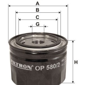 Filtru ulei HONDA CIVIC VI Fastback (MA, MB) 2.0 TDiC (MB7) diesel 101 cai FILTRON OP 580/2
