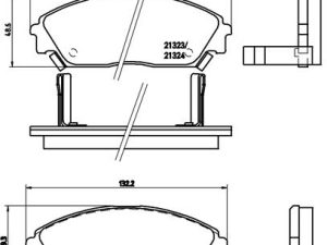 Placute frana HONDA CIVIC IV Shuttle (EE, EF) 1.4 i 16V (EE1) benzina 90 cai BREMBO P 28 016