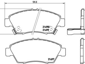 Placute frana HONDA CIVIC V cupe (EJ) 1.5 i LSi (EJ2) benzina 101 cai BREMBO P 28 024