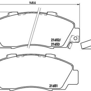 Placute frana HONDA NSX I Cabriolet (NA) 3.0 24V Vtec (NA1) benzina 274 cai BREMBO P 28 026