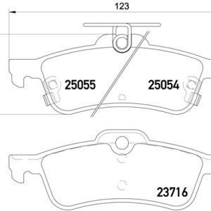 Placute frana HONDA CIVIC IX Tourer (FK) 1.6 i-DTEC (FK3) diesel 120 cai BREMBO P 28 070