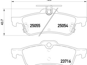 Placute frana HONDA CIVIC IX (FK) 1.4 i-VTEC (FK1) benzina 99 cai BREMBO P 28 070