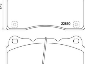 Placute frana HONDA CIVIC X hatchback (FC_, FK_) 2.0 Type-R (FK8) benzina 320 cai BREMBO P 28 099