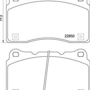 Placute frana HONDA CIVIC X hatchback (FC_, FK_) 2.0 Type-R (FK8) benzina 320 cai BREMBO P 28 099