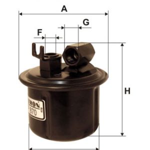 Filtru combustibil HONDA CIVIC V Hatchback (EG) 1.5 i 16V (EG4) benzina 90 cai FILTRON PP 870