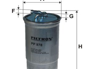 Filtru combustibil HONDA CIVIC VII Hatchback (EU, EP, EV) 1.7 CTDi (EP4, EU9) diesel 100 cai FILTRON PP 978