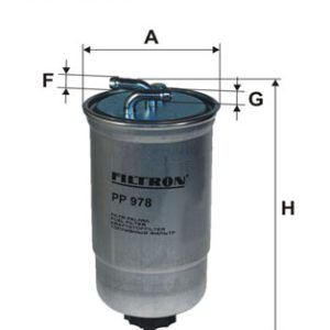 Filtru combustibil HONDA CIVIC VII Hatchback (EU, EP, EV) 1.7 CTDi (EP4, EU9) diesel 100 cai FILTRON PP 978