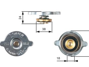 Buson radiator HONDA CIVIC limuzina 1.5 benzina 71 cai GATES RC115