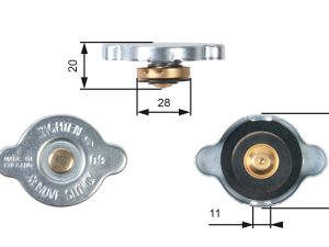 Buson radiator HONDA CIVIC IV limuzina (ED, EF) 1.5 i 16V (ED3, SH4) benzina 94 cai GATES RC124