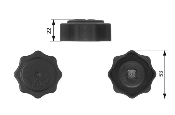 Buson vas expansiune HONDA CIVIC VI Aerodeck (MB, MC) 2.0 i D (MC3) diesel 105 cai GATES RC229