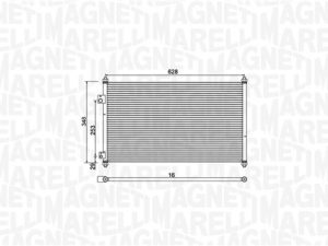 Condensator climatizare HONDA CIVIC VII Hatchback (EU, EP, EV) 1.4 iS (EP1, EU5, EU7) benzina 90 cai MAGNETI MARELLI 350203933000