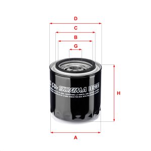 Filtru ulei HONDA CIVIC VI Fastback (MA, MB) 2.0 TDiC (MB7) diesel 101 cai SOFIMA S 3246 R