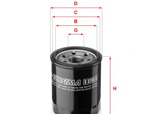 Filtru ulei HONDA CIVIC IV limuzina (ED, EF) 1.5 i 16V (ED3, SH4) benzina 94 cai SOFIMA S 3265 R