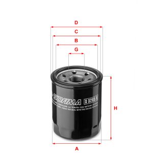 Filtru ulei HONDA CIVIC X hatchback (FC_, FK_) 1.0 VTEC (FK6) benzina 129 cai SOFIMA S 3265 R