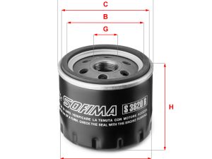 Filtru ulei HONDA CIVIC X limuzina (FC_) 1.6 i-DTEC (FC8) diesel 120 cai SOFIMA S 3820 R