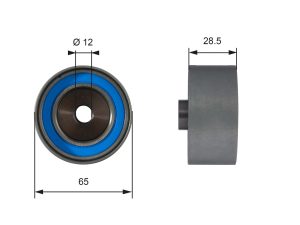 Rola ghidare / conducere curea distributie HONDA CIVIC VII Hatchback (EU, EP, EV) 1.7 CTDi (EP4, EU9) diesel 100 cai GATES T42081