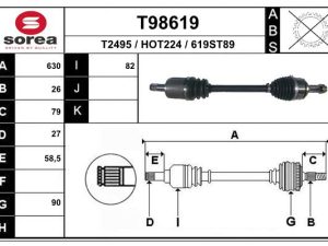 Planetara HONDA CIVIC VIII limuzina (FD, FA) 1.8 (FD1, FD7, FA1) benzina 140 cai EAI T98619