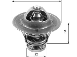 Termostat lichid racire HONDA CIVIC VII Hatchback (EU, EP, EV) 1.7 CTDi (EP4, EU9) diesel 100 cai GATES TH22285G1