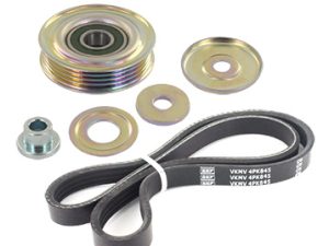 Set curea transmisie cu caneluri HONDA CIVIC VI cupe (EJ, EM1) 1.6 i (EJ6) benzina 105 cai SKF VKMA 63016
