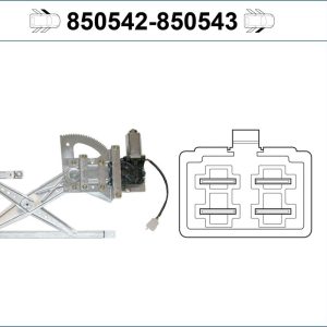 Mecanism actionare geam HONDA CIVIC VII Hatchback (EU, EP, EV) 1.4 i (EP1, EU7) benzina 75 cai VALEO 850542