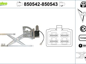 Mecanism actionare geam HONDA CIVIC VI Fastback (MA, MB) 1.4 i (MA8, MB2) benzina 75 cai VALEO 850542