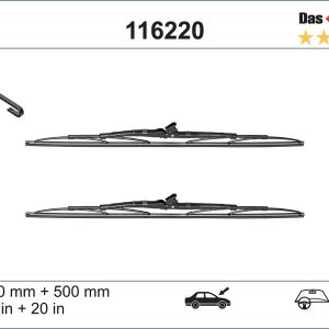 Lamela stergator HONDA NSX I Cabriolet (NA) 3.0 24V Vtec (NA1) benzina 274 cai SWF 116220