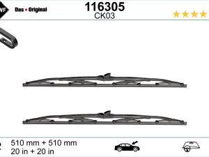 Lamela stergator HONDA NSX I Cabriolet (NA) 3.0 24V Vtec (NA1) benzina 274 cai SWF 116305