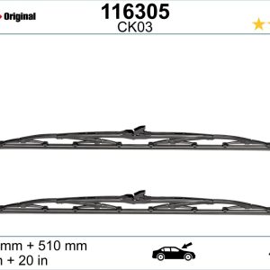 Lamela stergator HONDA NSX I Cabriolet (NA) 3.0 24V Vtec (NA1) benzina 274 cai SWF 116305
