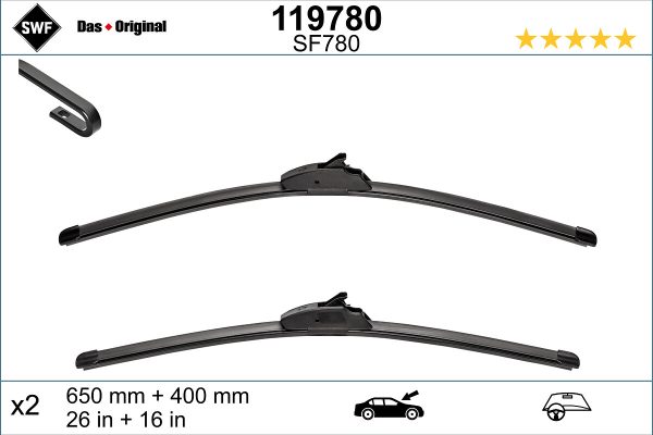 Lamela stergator HONDA HR-V (RV) 1.5 eHEV (RV5) benzina/elector 131 cai SWF 119780