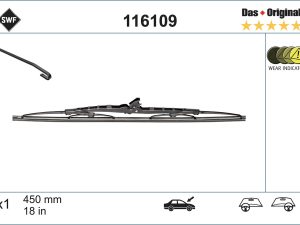 Lamela stergator HONDA CIVIC VI Fastback (MA, MB) 1.4 i (MA8, MB2) benzina 75 cai SWF 116109