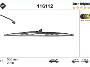 Lamela stergator HONDA CIVIC VI Fastback (MA, MB) 1.4 i (MA8, MB2) benzina 75 cai SWF 116112