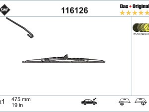 Lamela stergator HONDA CIVIC IV Shuttle (EE, EF) 1.4 i 16V (EE1) benzina 90 cai SWF 116126