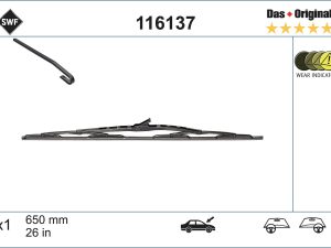 Lamela stergator HONDA CIVIC VIII limuzina (FD, FA) 1.3 IMA (FA3, FD3) benzina/elector 95 cai SWF 116137