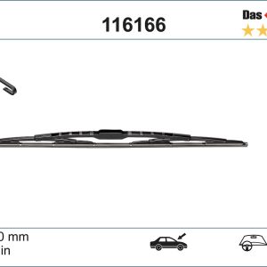 Lamela stergator HONDA CIVIC VIII limuzina (FD, FA) 1.3 IMA (FA3, FD3) benzina/elector 95 cai SWF 116166